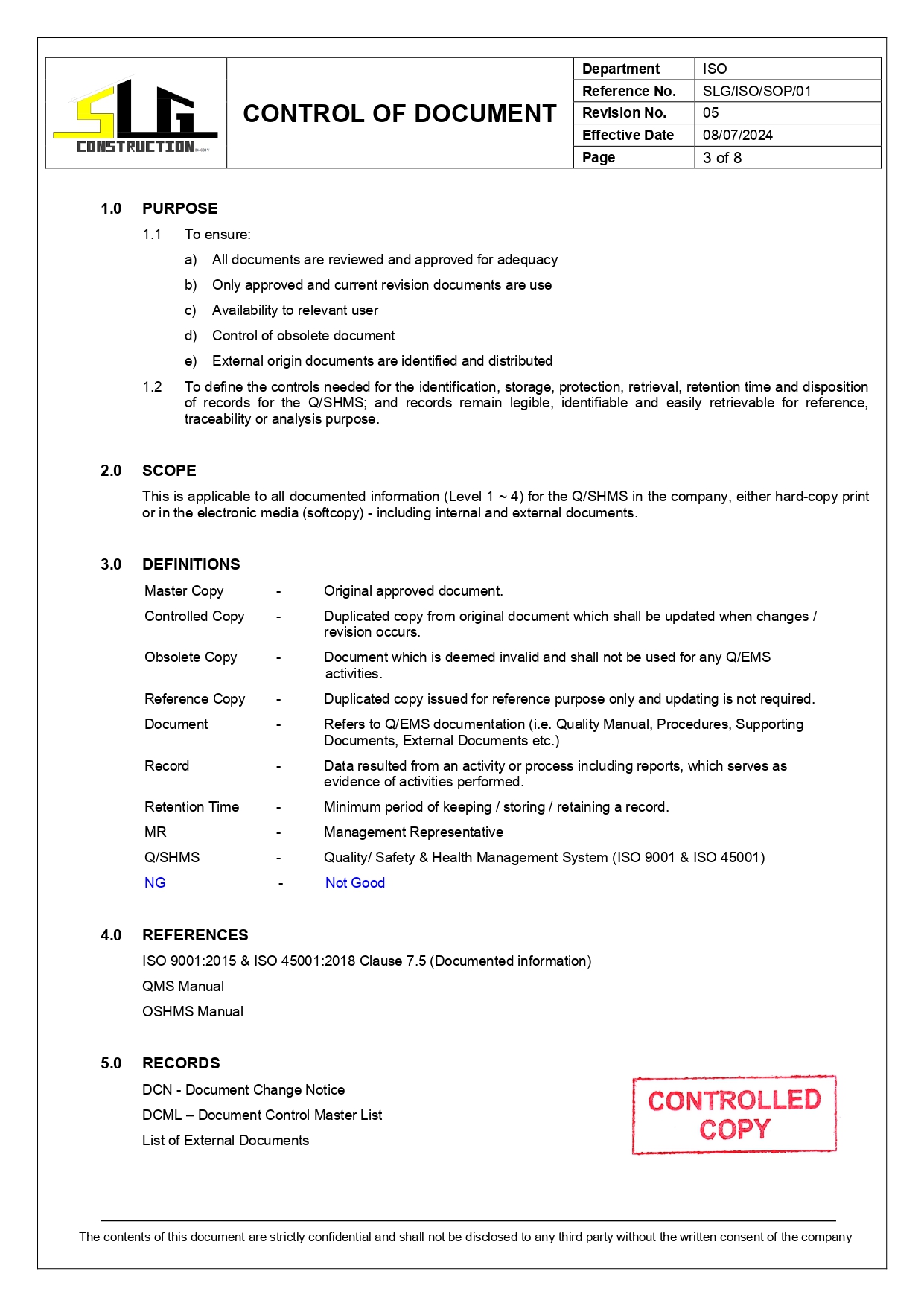 SLG-PRO-SOP Page 3